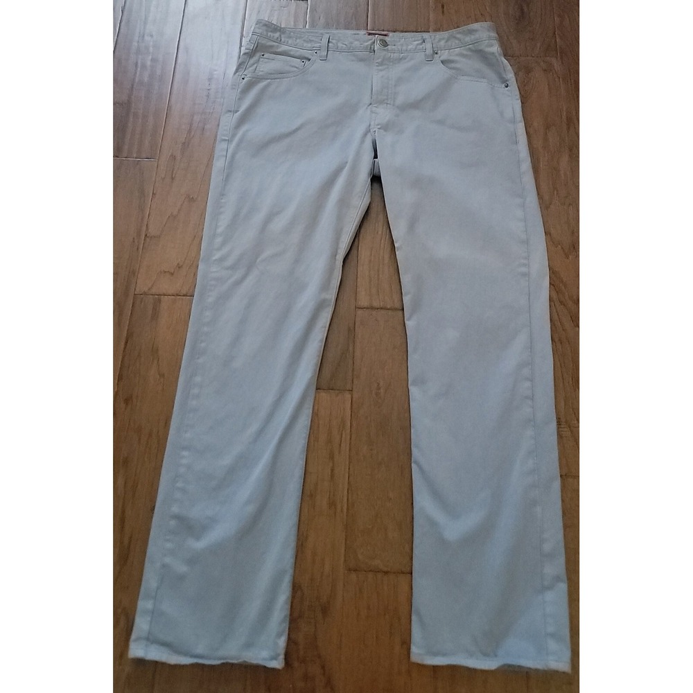 Untuckit Men's Dark Gray Relaxed Fit Performance Chino Pants Size‎ 38x34